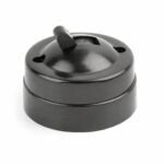 Interrupteur lampe de chevet noir avec bouton marche/arrêt