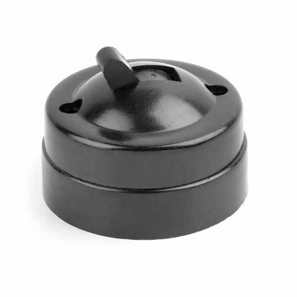 Interrupteur lampe de chevet noir avec bouton marche/arrêt