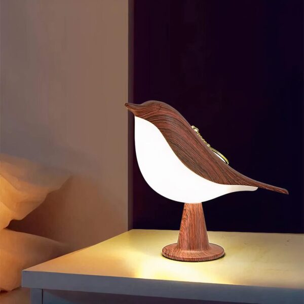 Lampe de chevet originale en forme d'oiseau