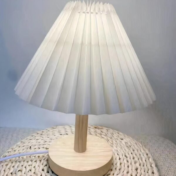 Lampe de chevet originale plissée