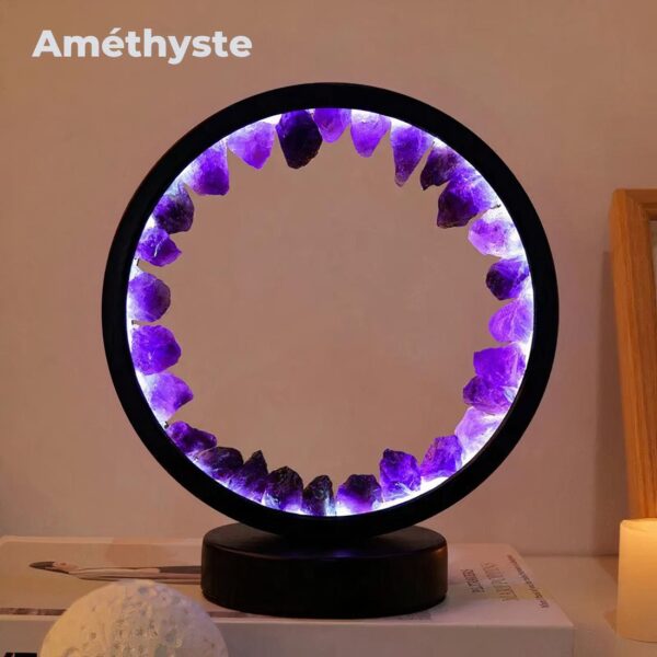 Lampe de chevet rechargeable en pierre naturelle