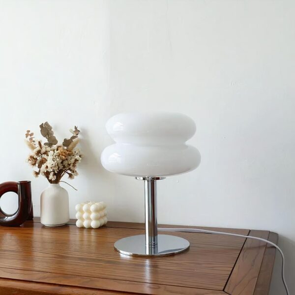 Lampe de chevet vintage en verre