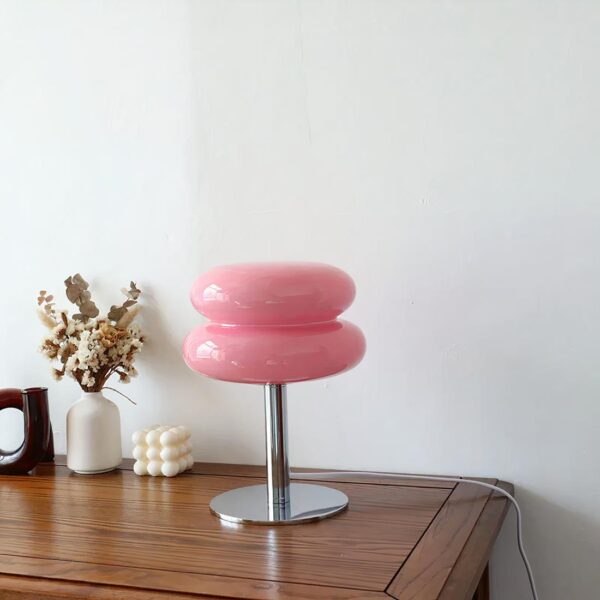 Lampe de chevet vintage en verre