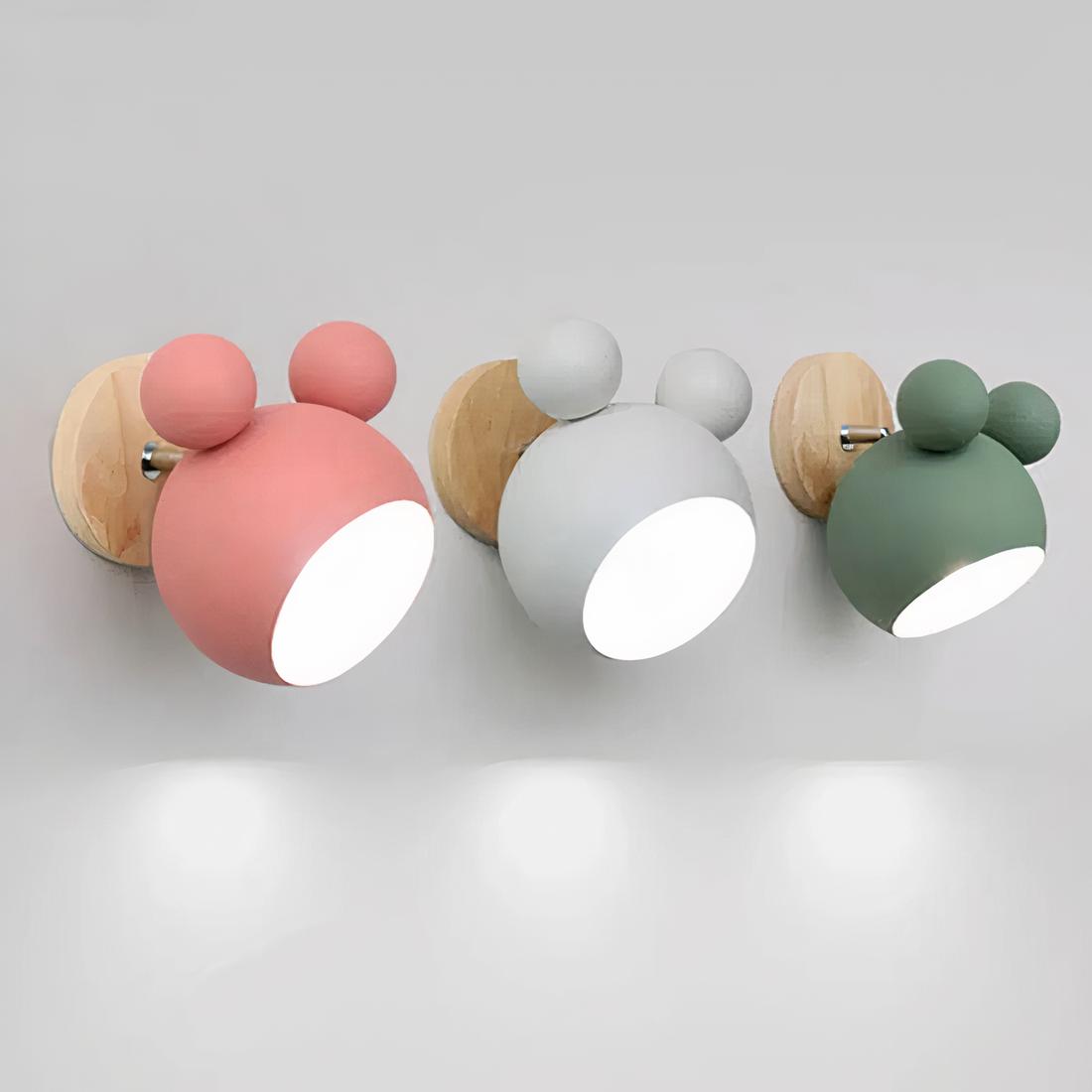 0-03966d.jpeg Lampe de chevet murale pour bébé en forme de Mickey de plusieurs couleurs accrochées au mur