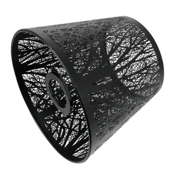 Abat-jour lampe de chevet en métal noir