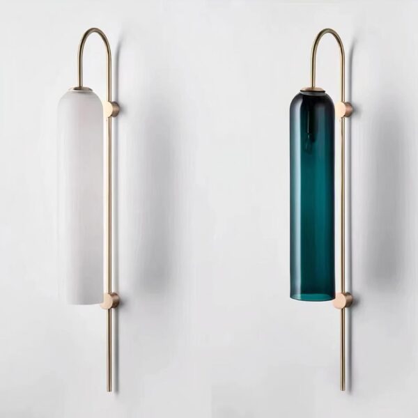 Lampe de chevet murale en verre
