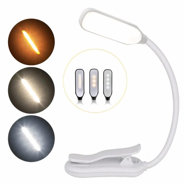 Lampe de chevet pince mini rechargeable