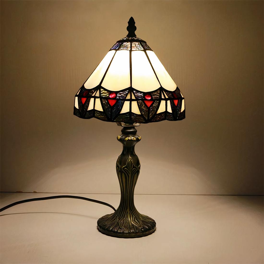Lampe de chevet Tiffany beige