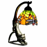 Lampe de chevet Tiffany en forme de chat