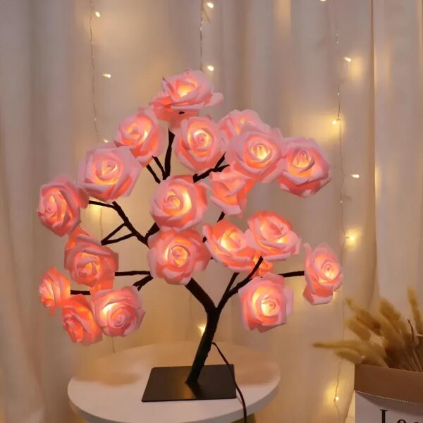 Plawee Décoration D'automne En Forme De Feuille D'Érable Avec 24 LED, Arbre De 60 Cm Décoration De Feuilles D'automne Pour Table D'automne