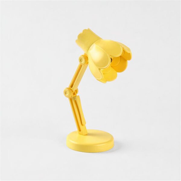 Mini lampe à pile avec abat-jour en fleur