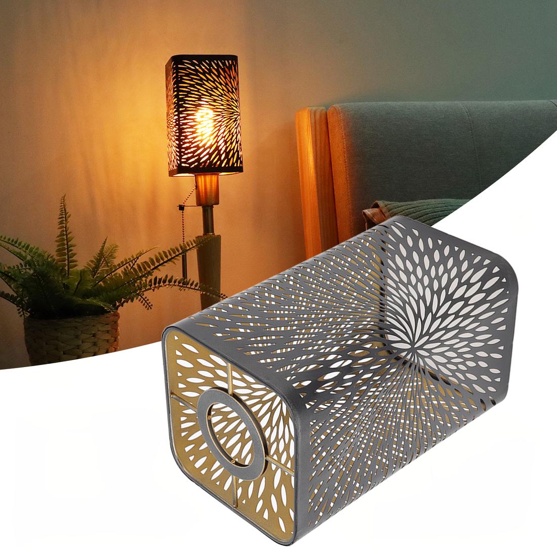 Lampe de Table Moderne Minimaliste Créative en Fer Forgé Ovale à 1 Lum