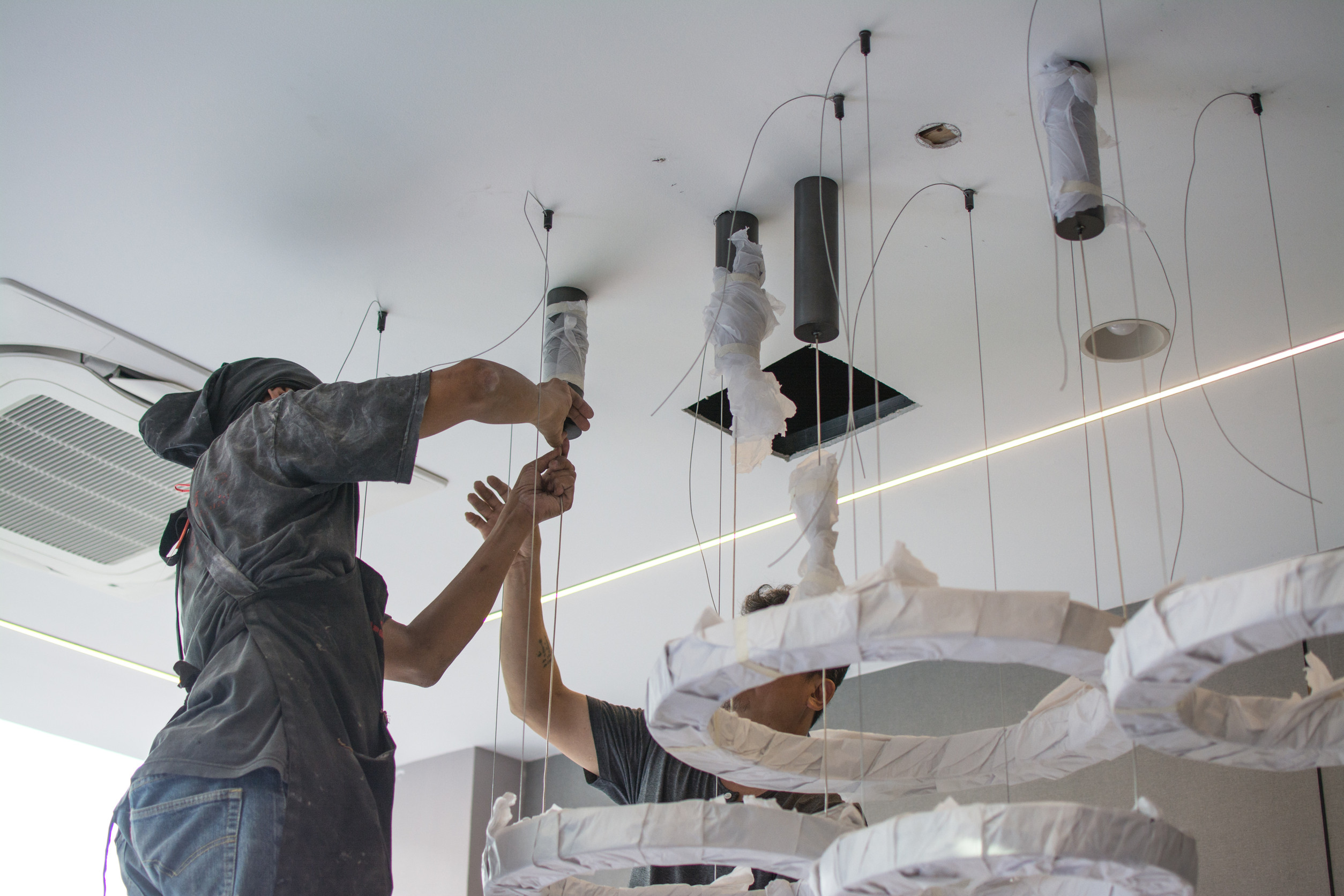 Installation lampe sur disjoncteur